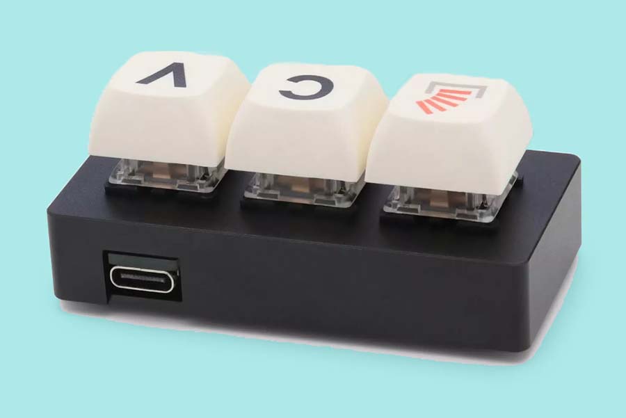 Thiết kế bàn phím The Key với 3 nút bấm